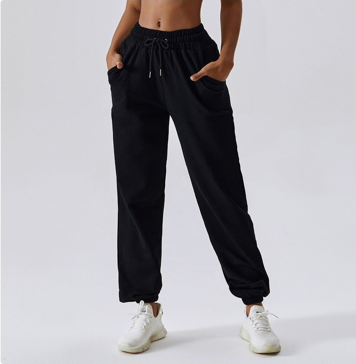 Drawstring Loose Sweatpants Home Truetights Advanced Black S 