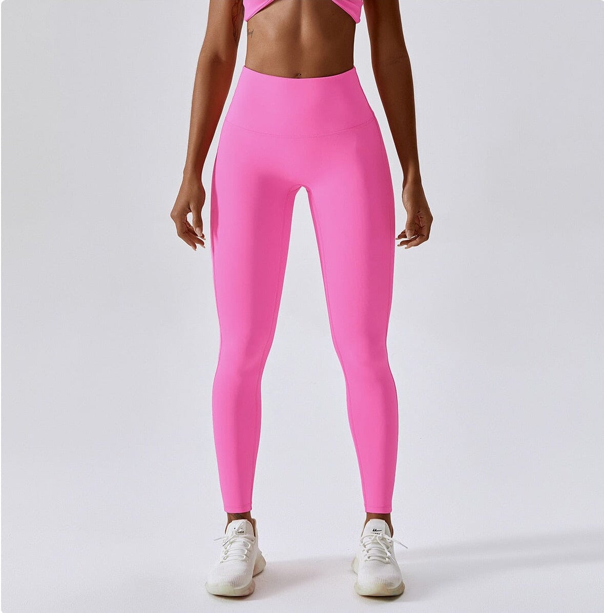 Crest High Waist Leggings Leggings Starlethics Barbie Pink S 