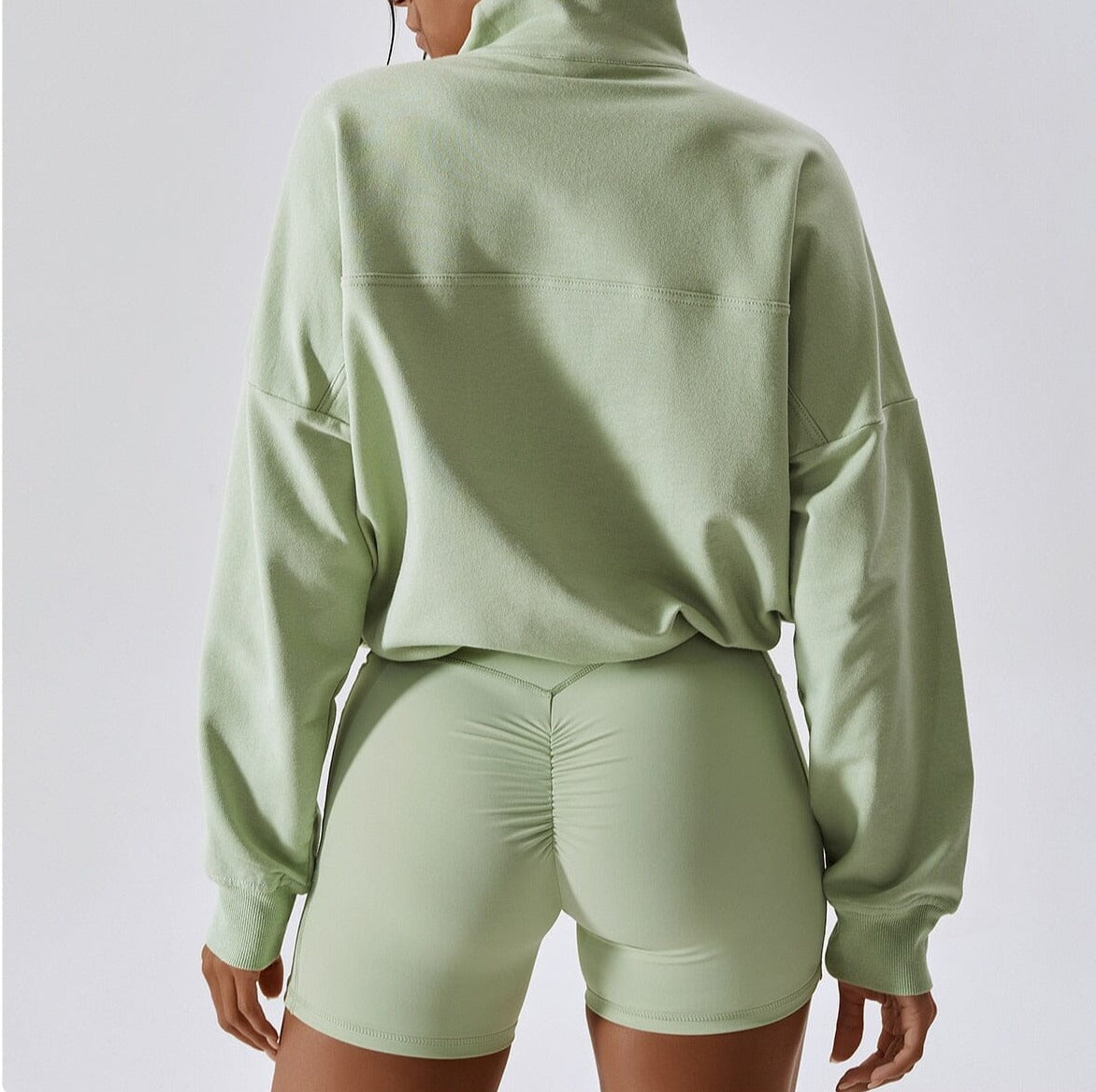 Zipper Loose Long Sleeve Sweater Home Truetights 