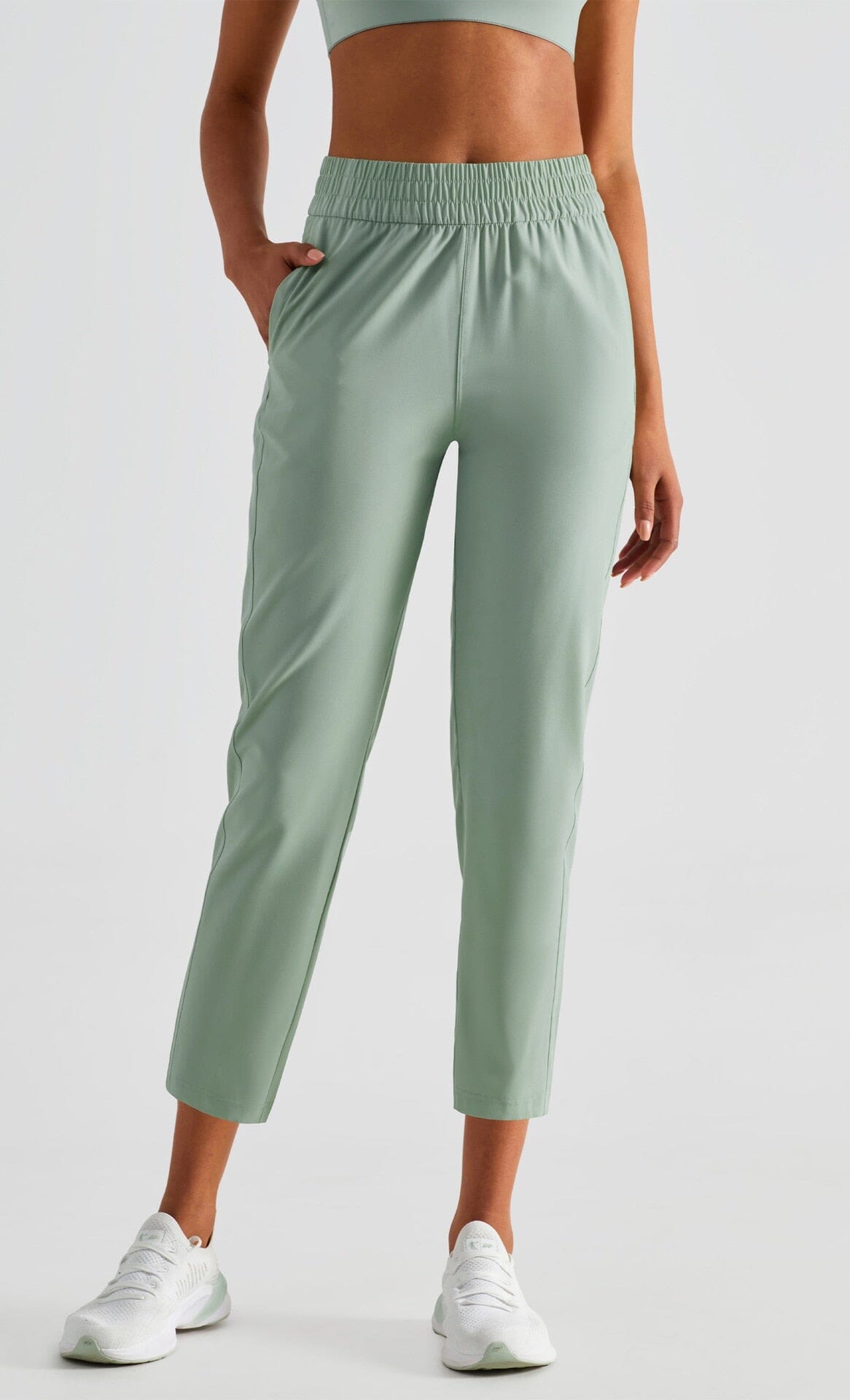 Lustry High Waist Pants Activewear Truetights Green Camphor S 