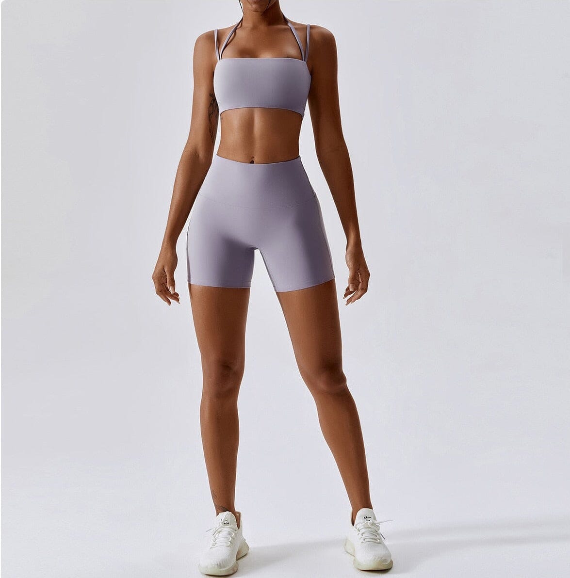 Maximum Yoga Set - Shorts + Top Sets Starlethics Gray Shorts Set S 