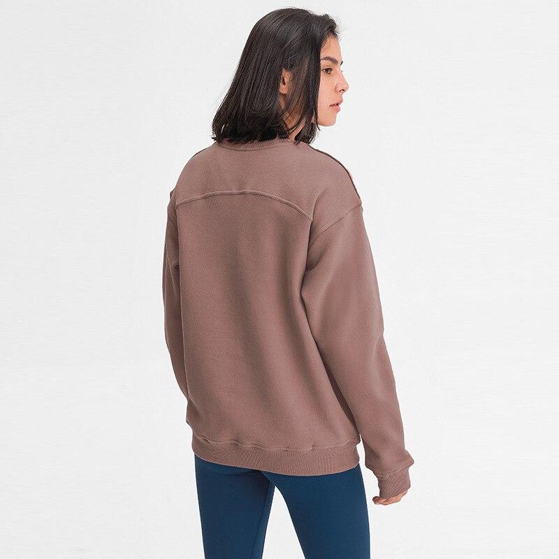 Long Sleeve Fitness Sweatshirt Yoga Shirts Truetights Amber Brown S 