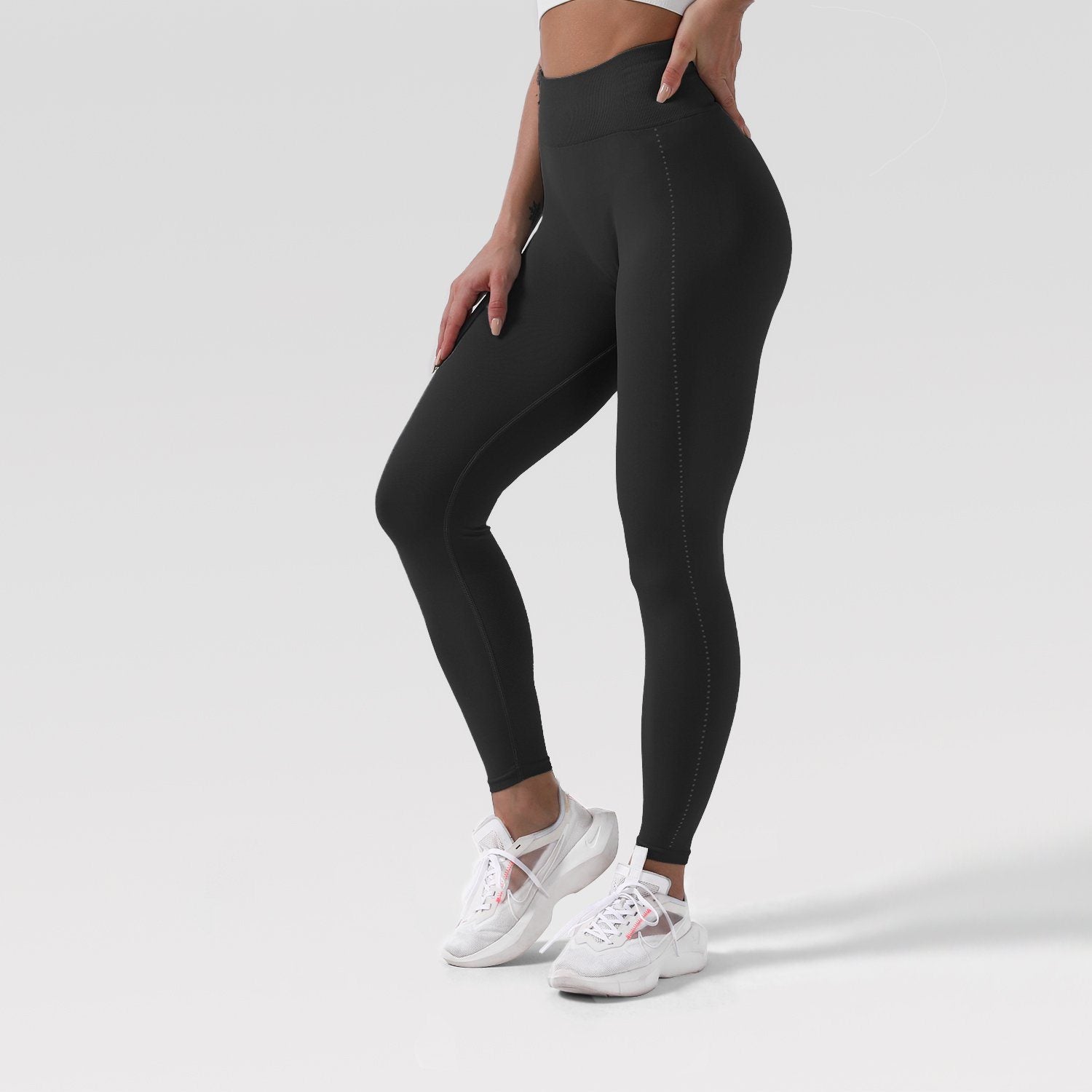 Smooth Yoga Leggings Yoga Pants Truetights Black S 