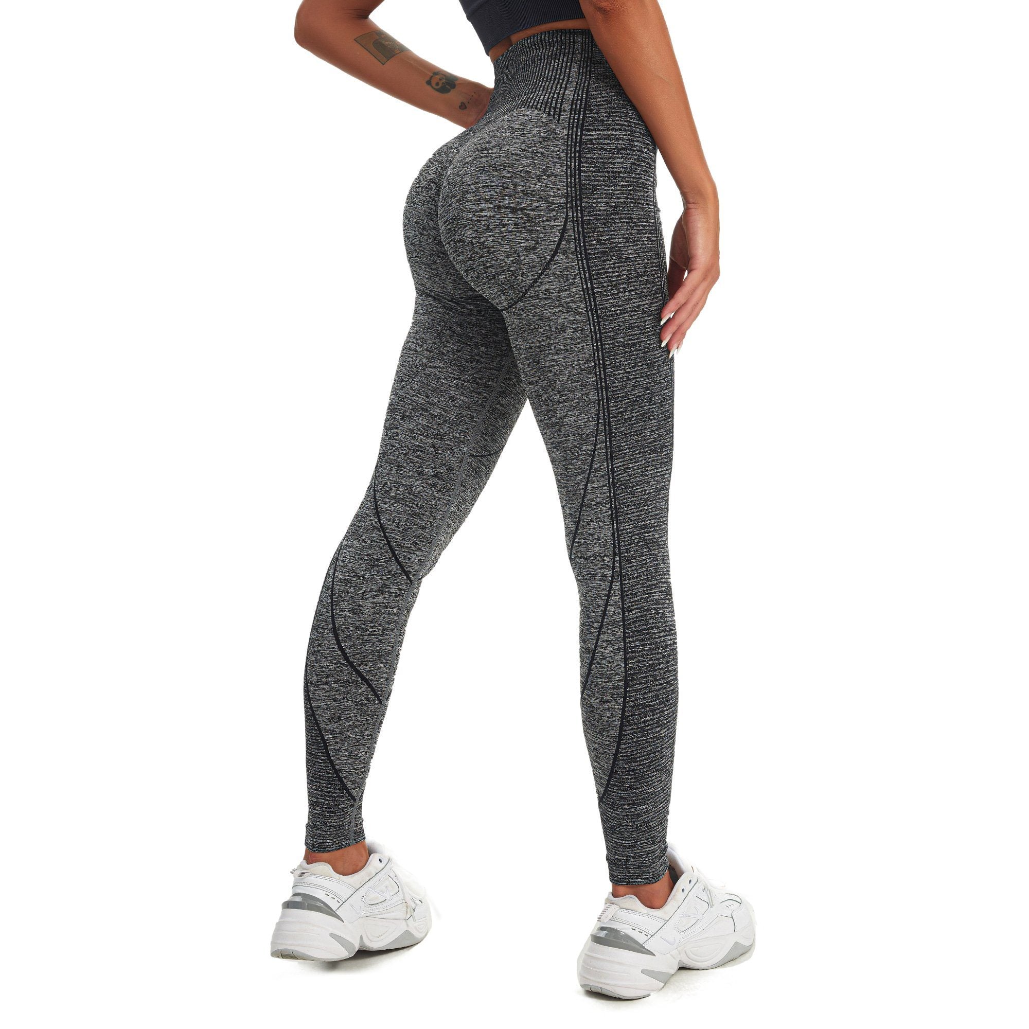 Heart Push Up Leggings Fitness Leggings Truetights S Dark Gray 