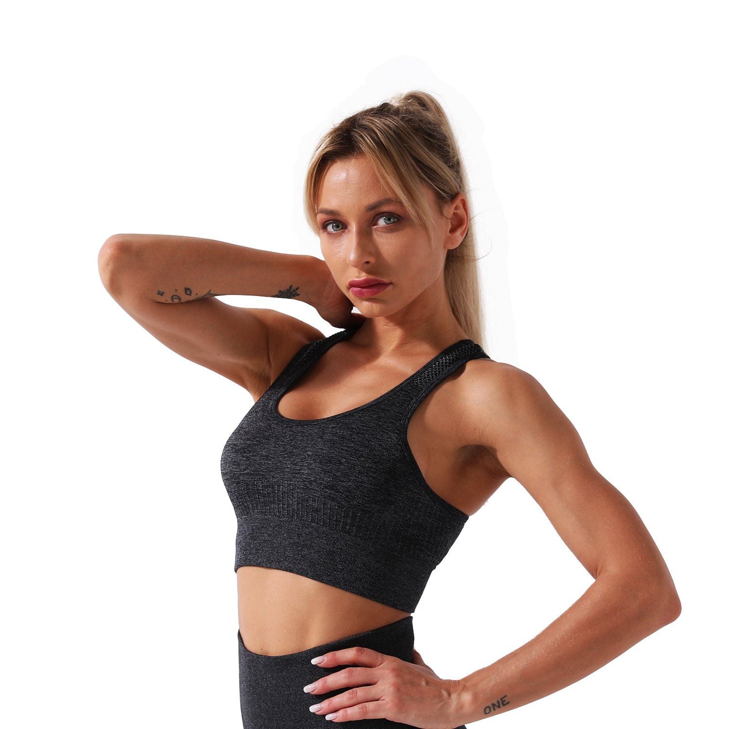 Venus Seamless Top Fitness top Truetights Black S 
