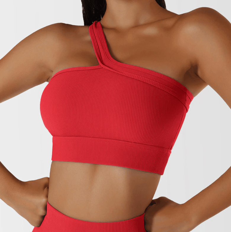 Lean Strap Push-Up Bra Activewear Truetights Lava Red S 