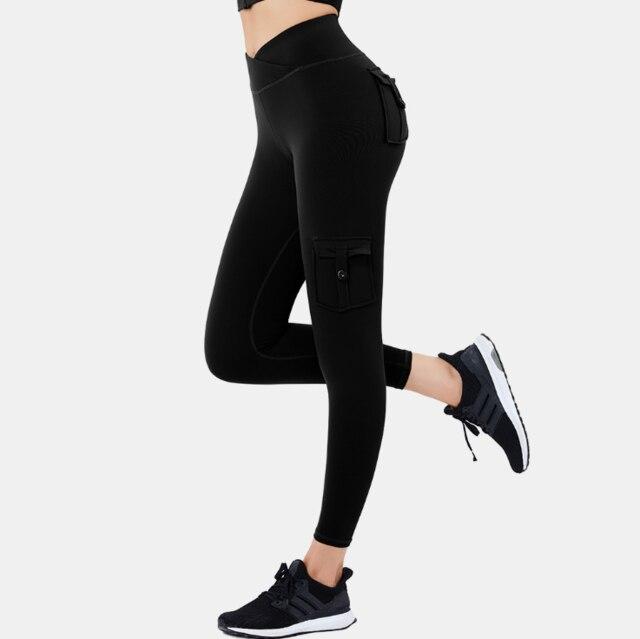 Push Up Pocket Leggings Fitness Leggings NCLAGEN GymClothing Store Black S 