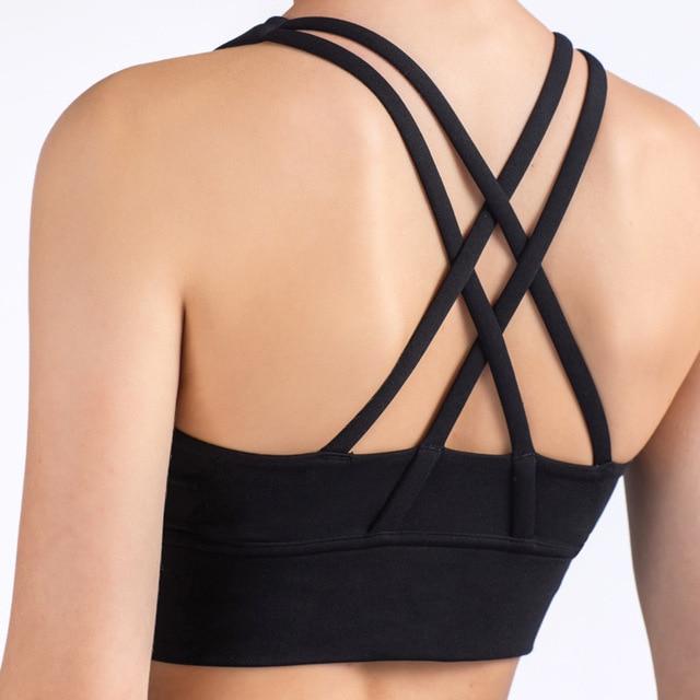 Strappy Sports Bra Sports Bras Truetights Black XL 