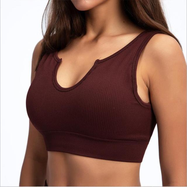 Voyage Seamless Top Sports Bra Truetights Maroon S 