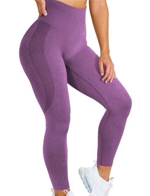 Crescent Yoga Pants Fitness Leggings Truetights Deep Purple XS 