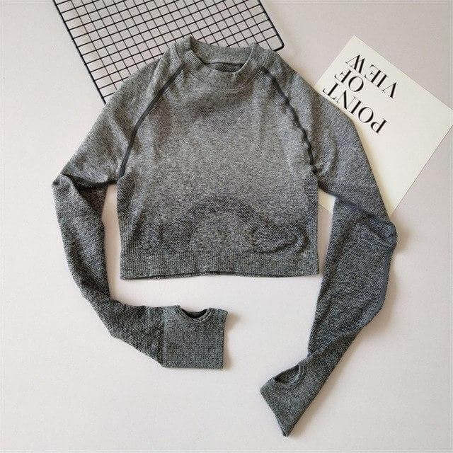 Knitted Seamless Top Top Truetights Gray S 