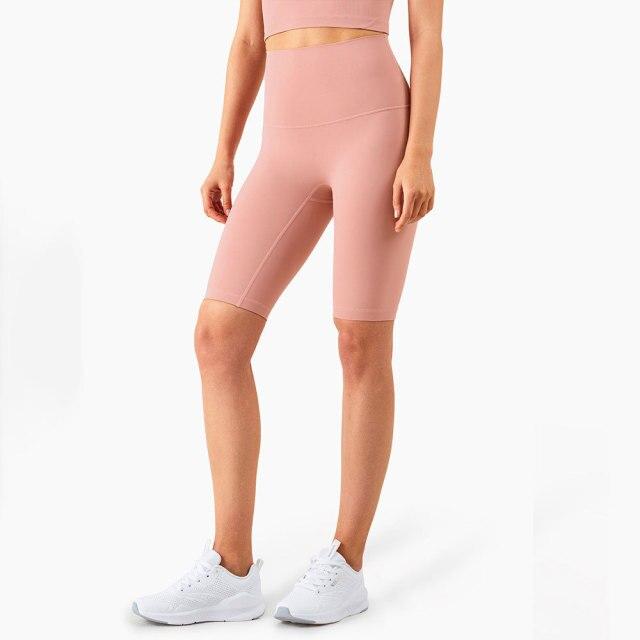 Silky Biker Shorts Yoga Shorts Truetights Salmon Pink S 