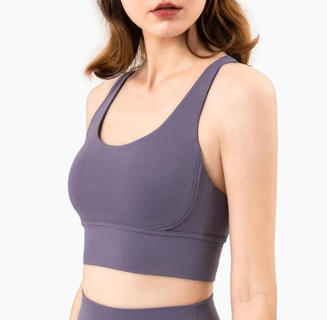 Strappy Sports Bra Sports Bras Truetights Plum XL 