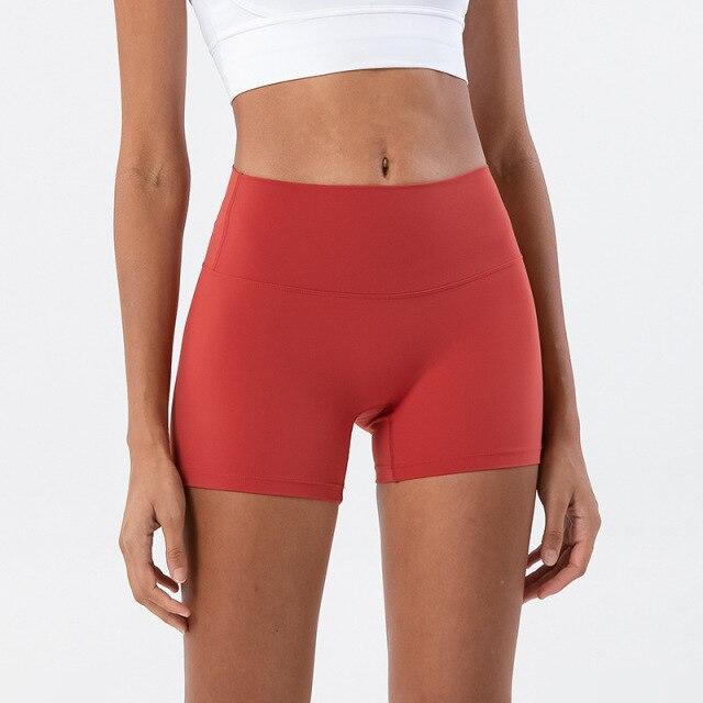 Workout Motion Shorts Yoga Shorts Truetights Red Orange S 