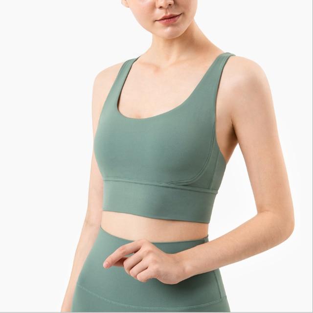 Strappy Sports Bra Sports Bras Truetights Sage green XL 