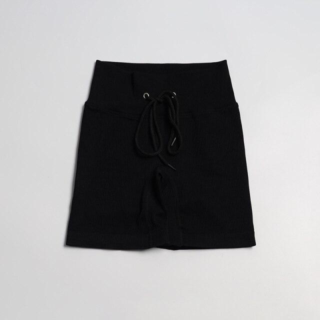 High Waist String Shorts Shorts Truetights Black Shorts S 