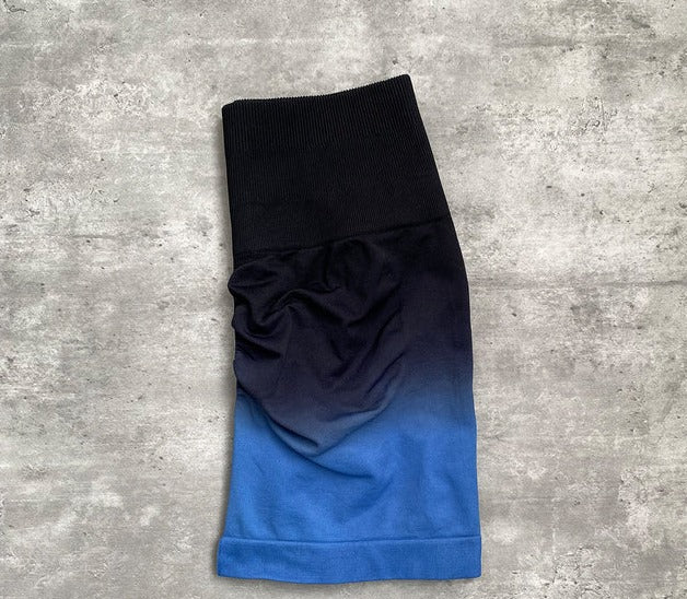 Gradient Seamless Shorts Shorts Truetights black blue S 