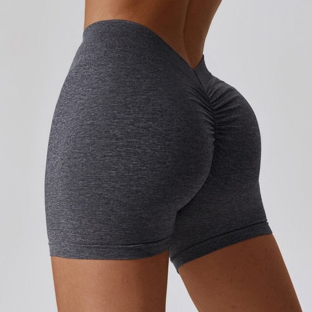 4. NCLAGEN Yoga Shorts Women Outdoor Running Tight Fitness Hip Lift Squat Proof Seamless Sports Gym Workout Breathable Leggings Aliexpress deep gray S 