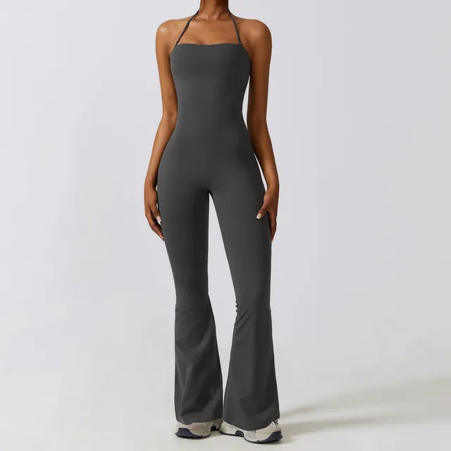 11. NCLAGEN Jumpsuit Quick Dry Leisure Sports Fitness Suit Dance Yoga Vest Pants Gym Workout Sexy Breathable High Elastic For Women Aliexpress gray S 