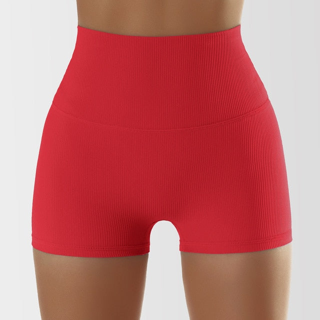 Sleek Yoga Shorts Activewear Truetights Lava Red S 
