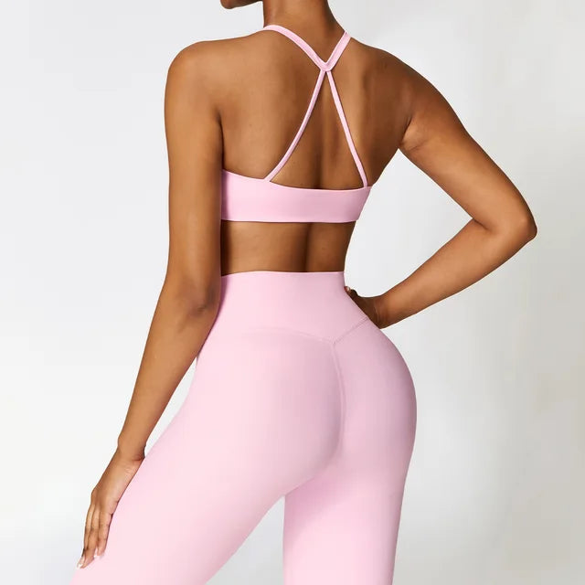 Mystic Cross Back Set - Leggings + Top