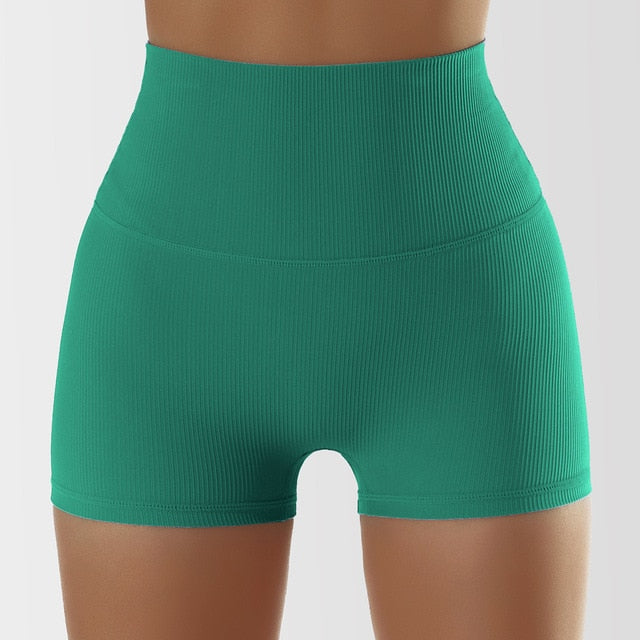 Sleek Yoga Shorts Activewear Truetights Sea King Green S 